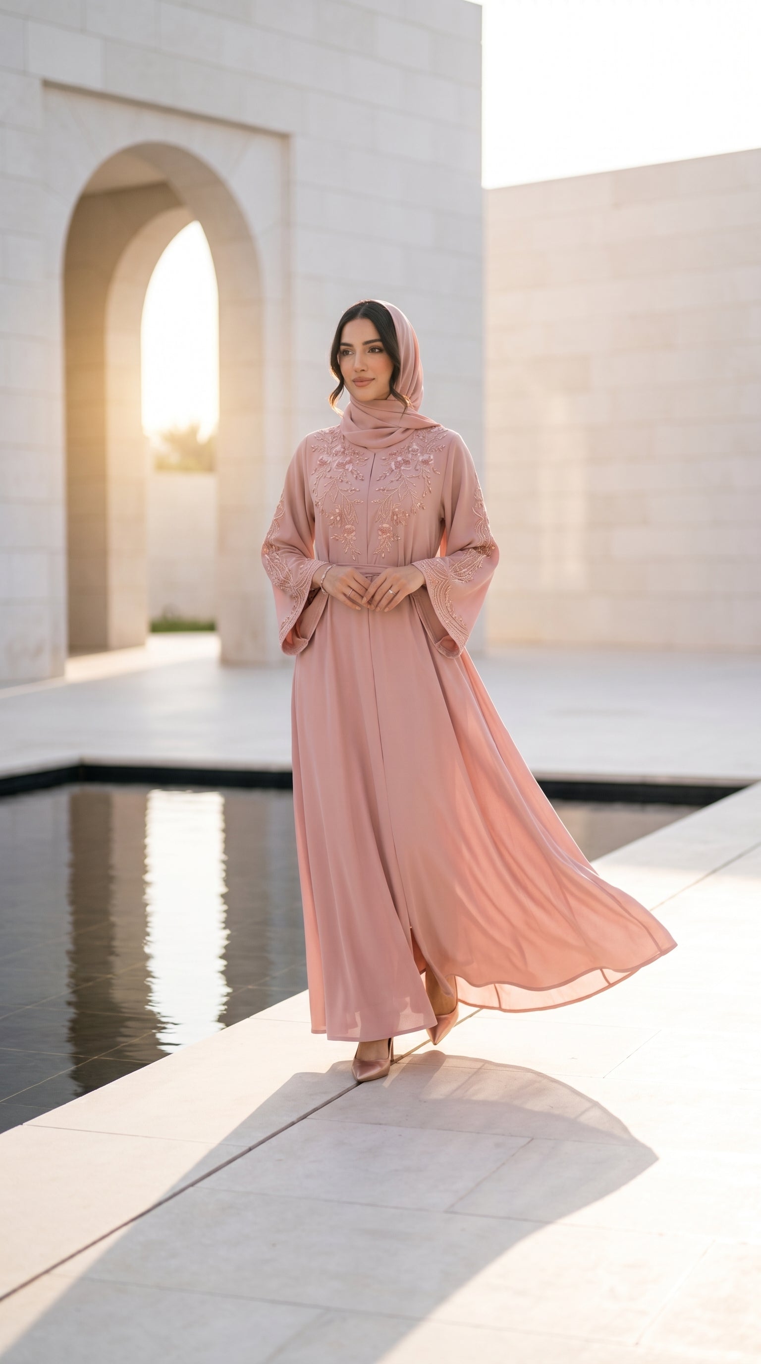 Rose Pink Abaya