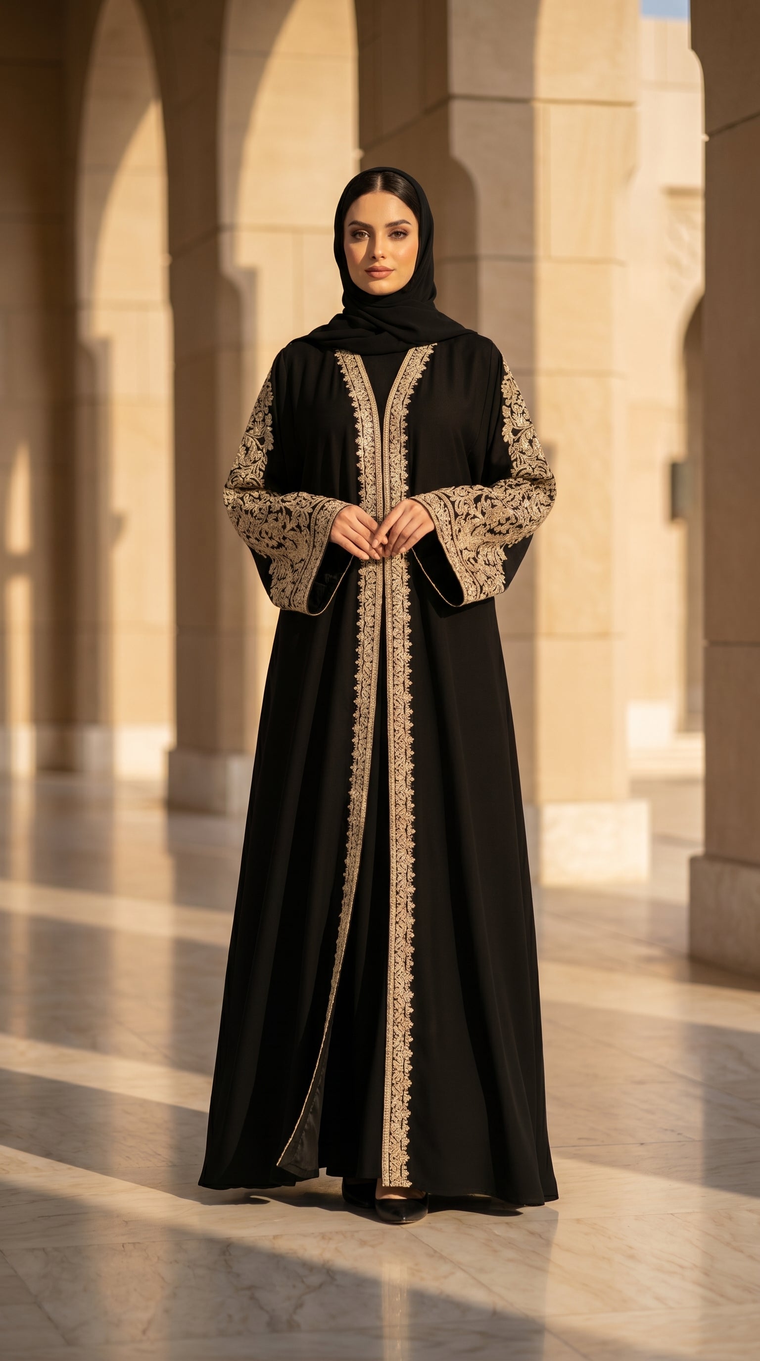 Imperial Black Abaya