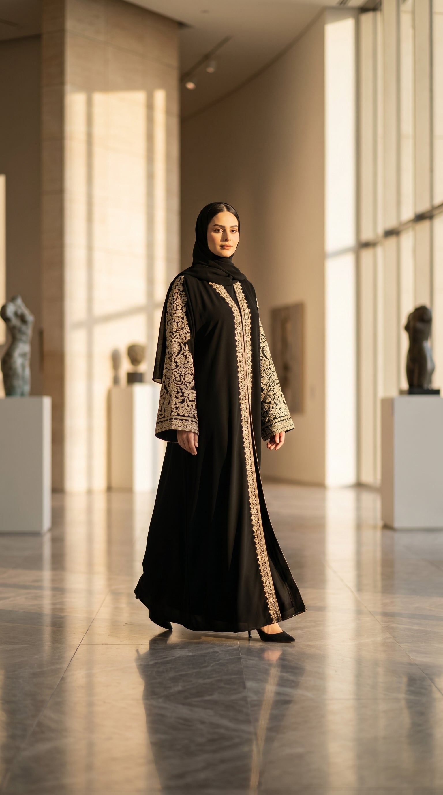 Imperial Black Abaya Secondary image