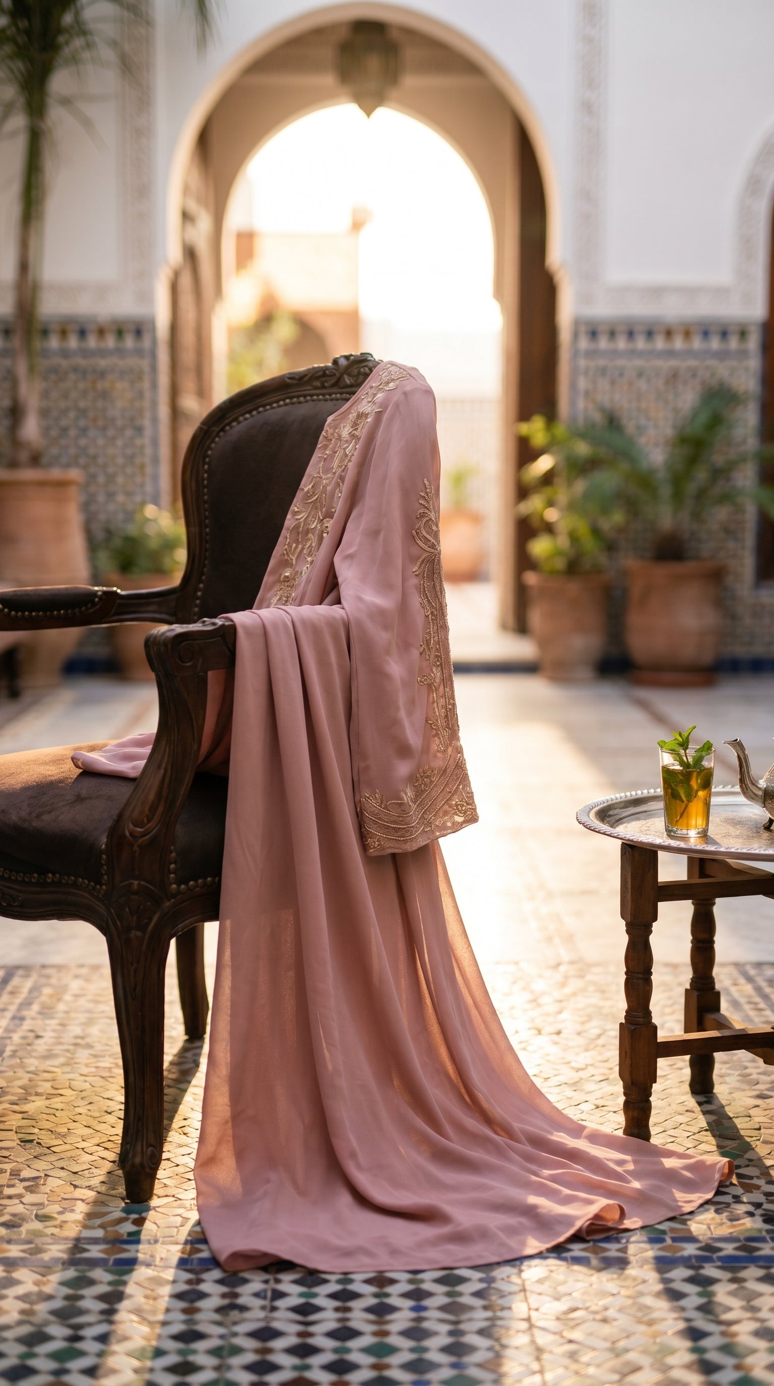 Rose Pink Abaya