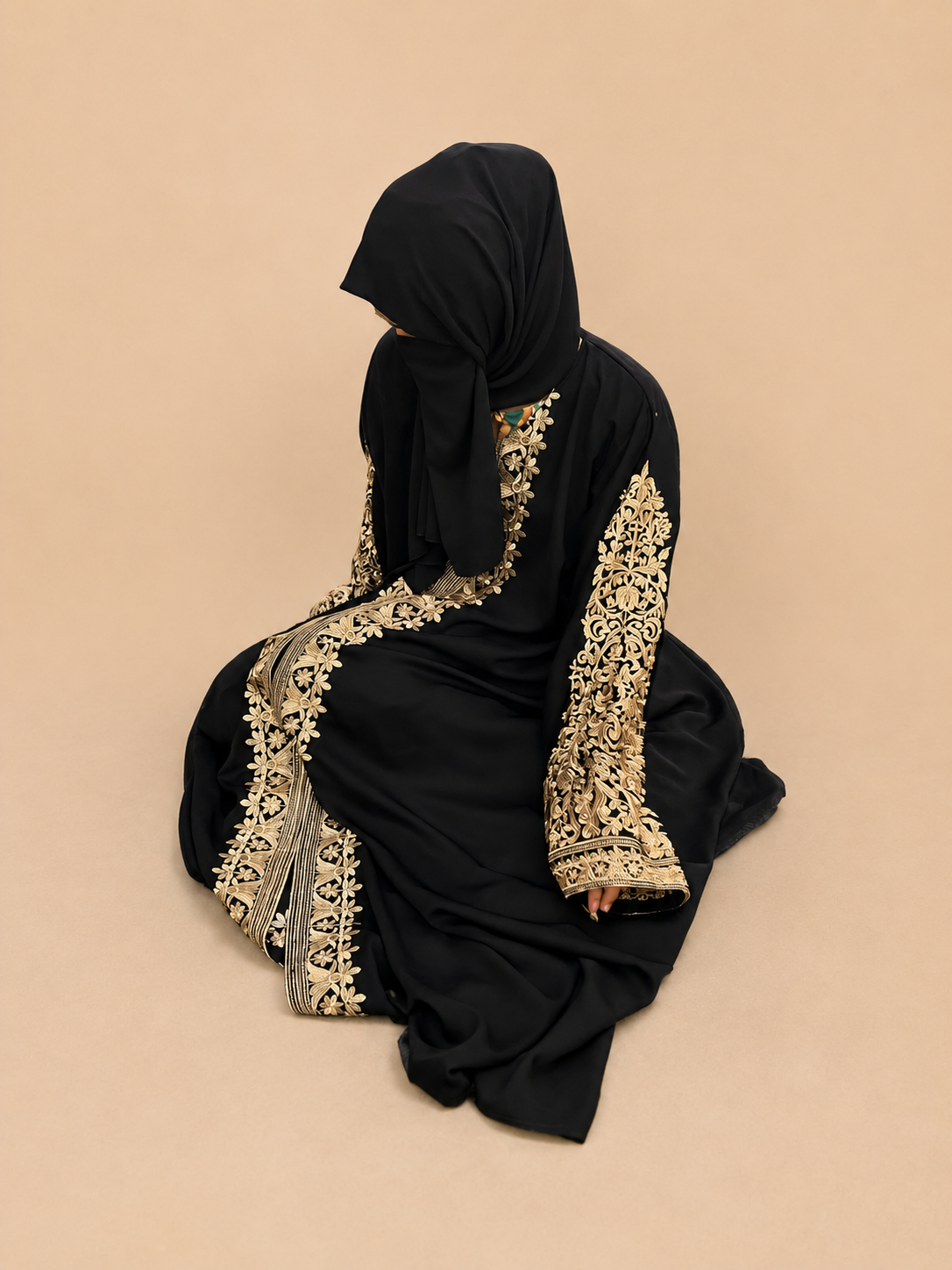 Imperial Black Abaya